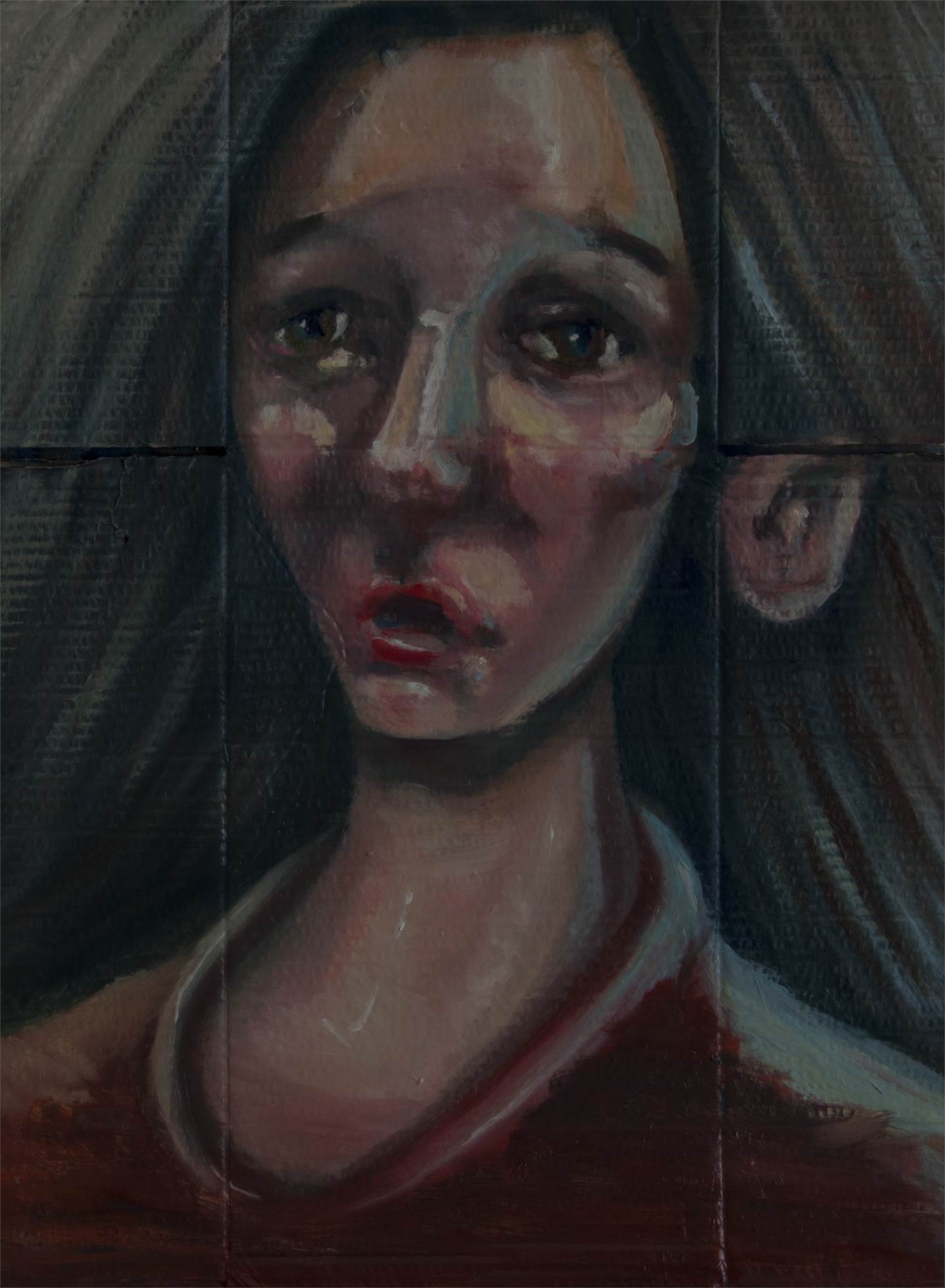 Sem Título, original Human Figure Oil Painting by Hugo Travanca