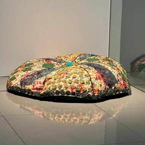 Água-vidas II, original Avant-Garde Tissue Sculpture by Zélia Mendonça