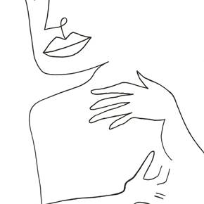 Amor Próprio, original Human Figure Paper Drawing and Illustration by Inês  Sousa Cardoso