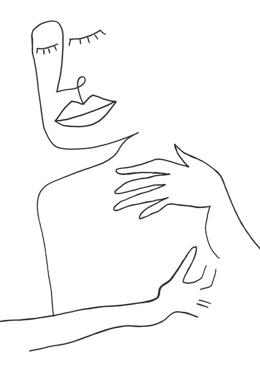 Amor Próprio, original Human Figure Paper Drawing and Illustration by Inês  Sousa Cardoso