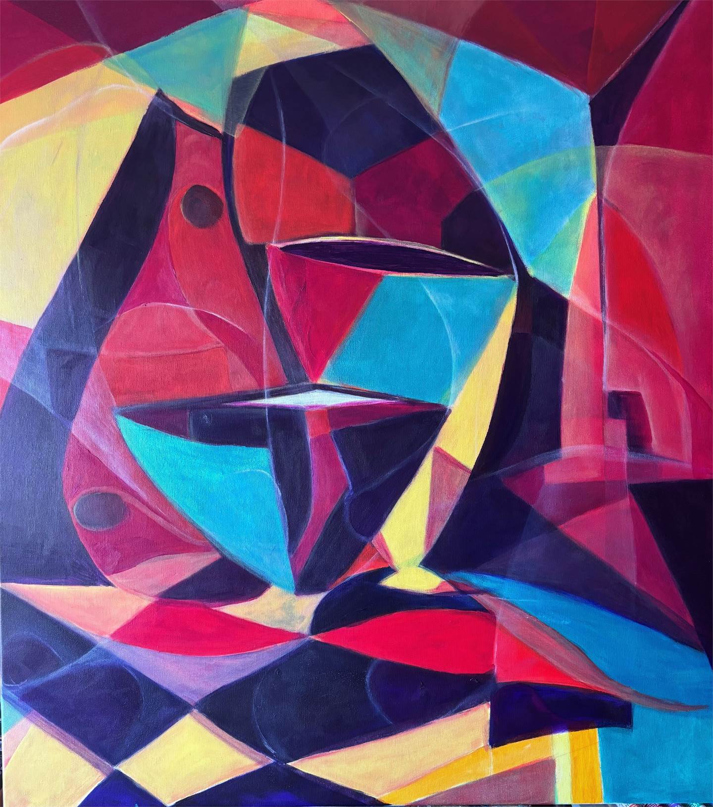 Em vasos, Pintura Acrílico Abstrato original por Arménio Diniz