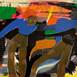 Sem título 19, original Abstrait Acrylique La peinture par Cabral Pinto