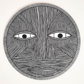 Lines Masks IV, Desenho e Ilustração Acrílico Religião original por Inês  Sousa Cardoso