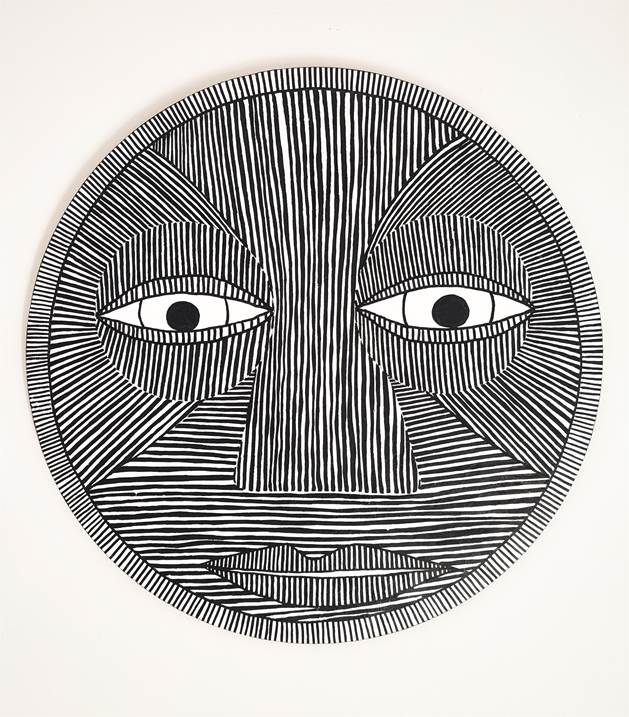 Lines Masks IV, Desenho e Ilustração Acrílico Religião original por Inês  Sousa Cardoso