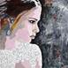The bride, Pintura Acrílico Mulher original por Eduardo Bessa