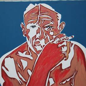 Picasso, original Human Figure Acrylic Painting by Marisa  Piló