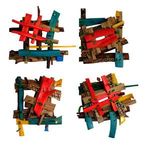 Estruturas de Sustentação IV - o conjunto, original Abstrait Technique mixte Sculpture par Miguel  Neves Oliveira