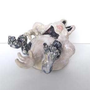 Sem titulo, original Human Figure Ceramic Sculpture by Lorinet Julie