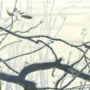 Série Branca #9, original Resumen Acrílico Pintura de Teresa Gil