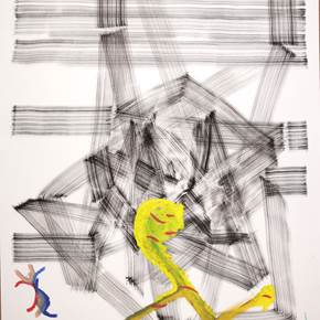 Moire #12, original Abstract Ink Drawing and Illustration by Rui Horta Pereira
