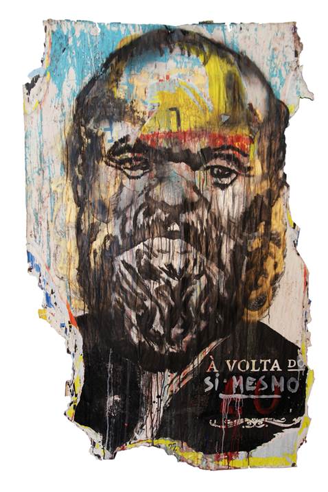 Sócrates, Pintura Técnica Mista Vanguarda original por Alexandre Rola