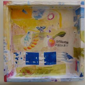 Raum 2, original Abstrait Encre La peinture par Silke Wehling