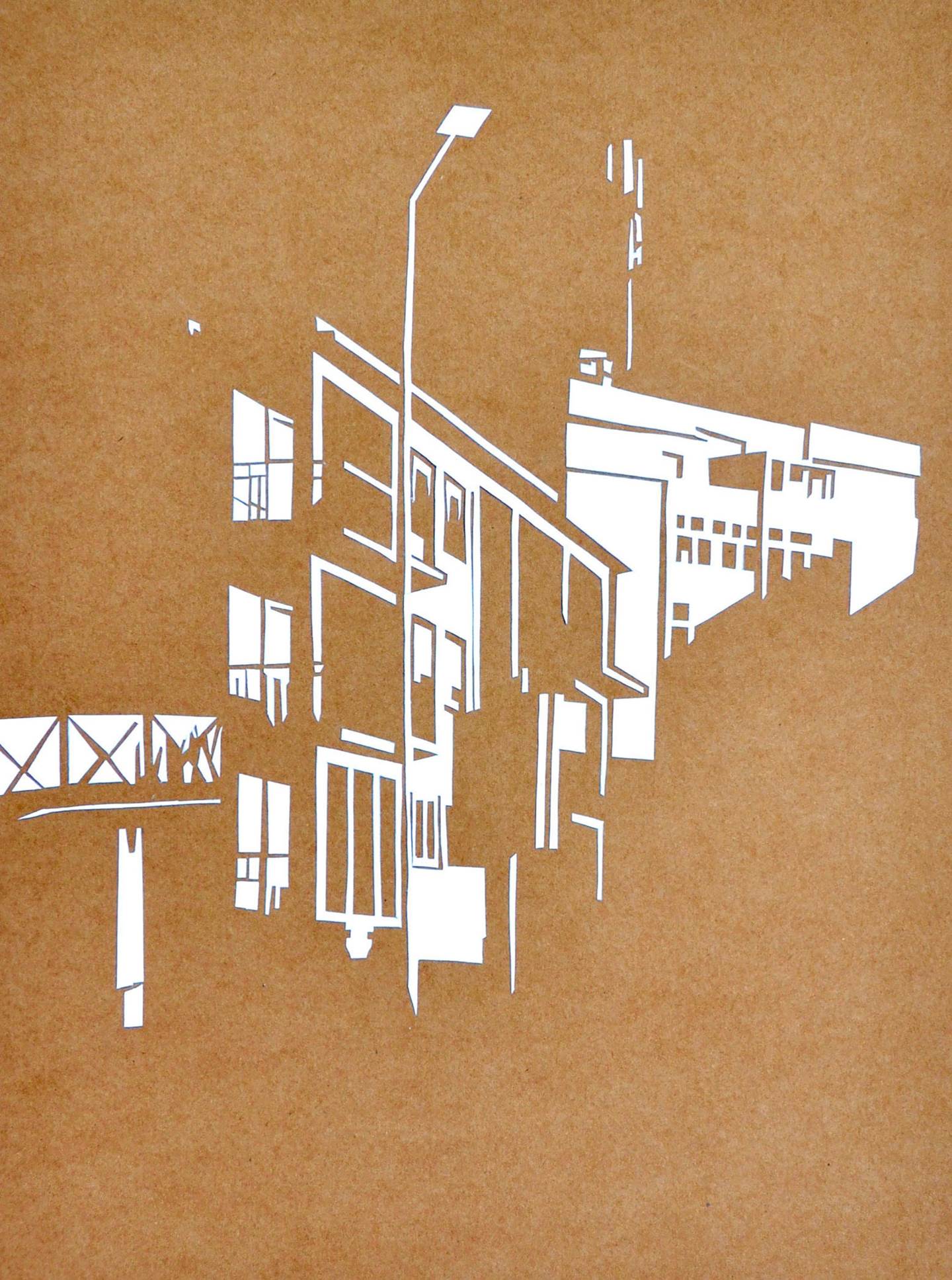 Luce 5, original Architecture Card Drawing and Illustration by Cláudia Cibrão