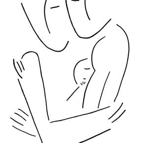 Família I, original Human Figure Paper Drawing and Illustration by Inês  Sousa Cardoso