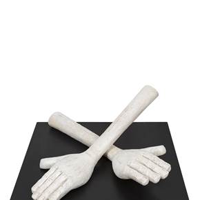 Mãos , original Human Figure Mixed Technique Sculpture by Pedro Figueiredo