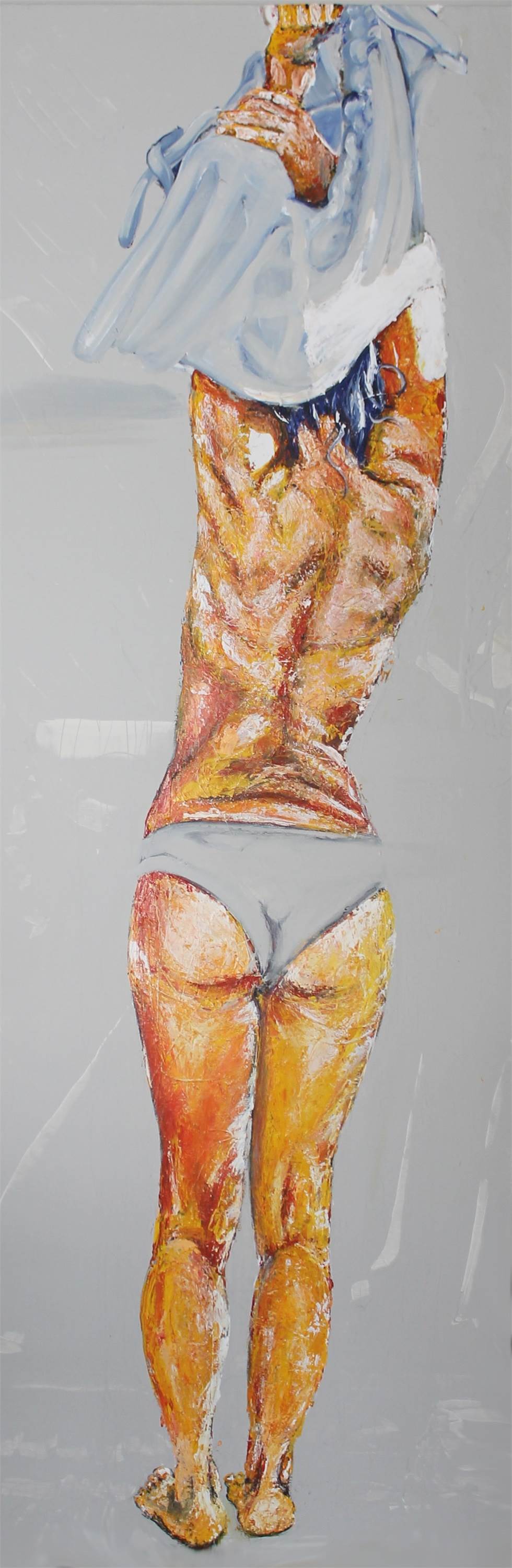 No Provador I, original Figure humaine Acrylique La peinture par Manecas  Camelo
