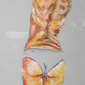 No Provador I, original Human Figure Acrylic Painting by Manecas  Camelo