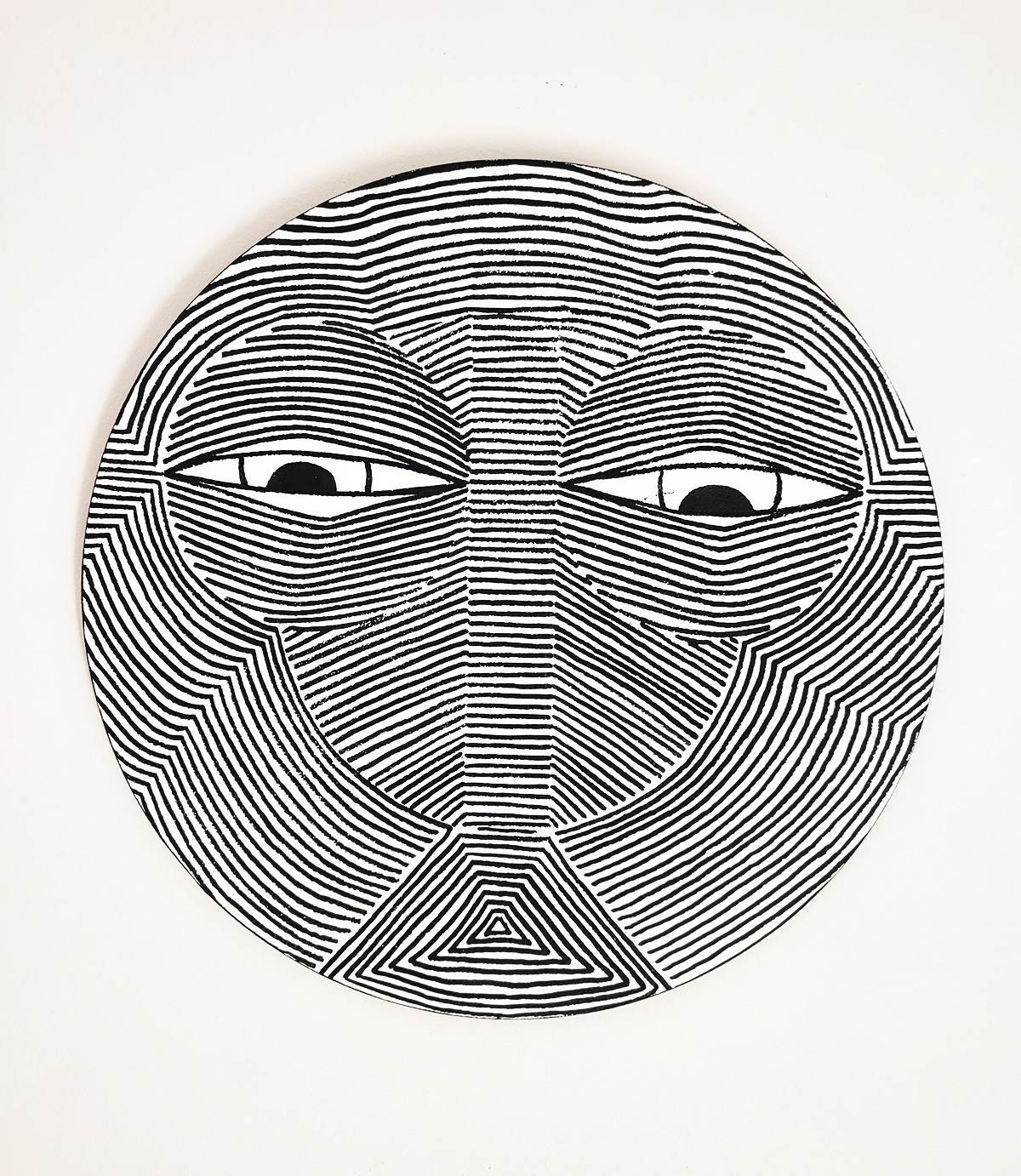 Lines Masks III, original   Drawing and Illustration by Inês  Sousa Cardoso