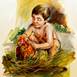 No ninho à espera do ovo, original Human Figure Acrylic Painting by Elizabeth  Leite