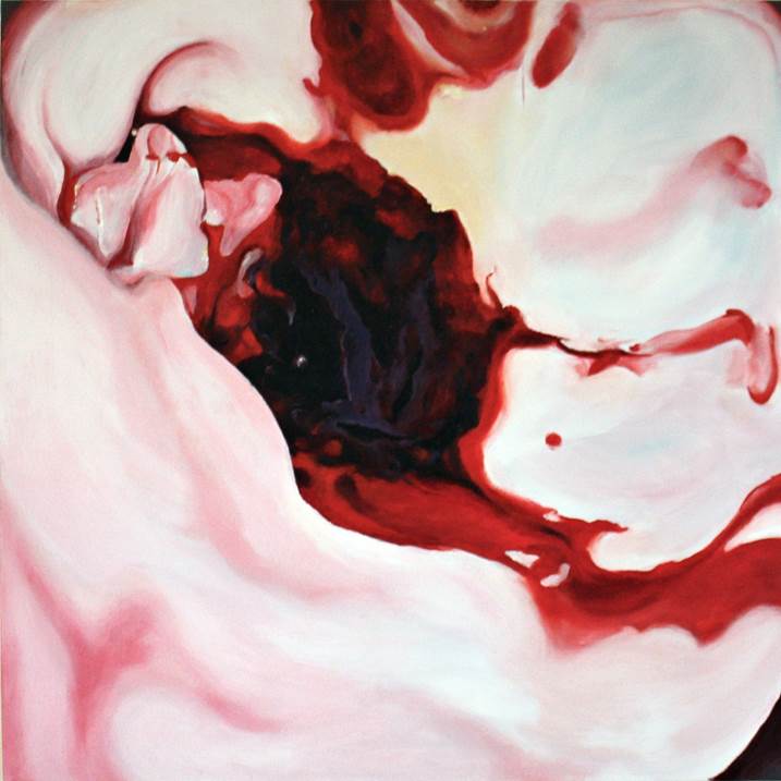 "Pitié pour la Viande! II" , original Abstract Acrylic Painting by Sara Oh