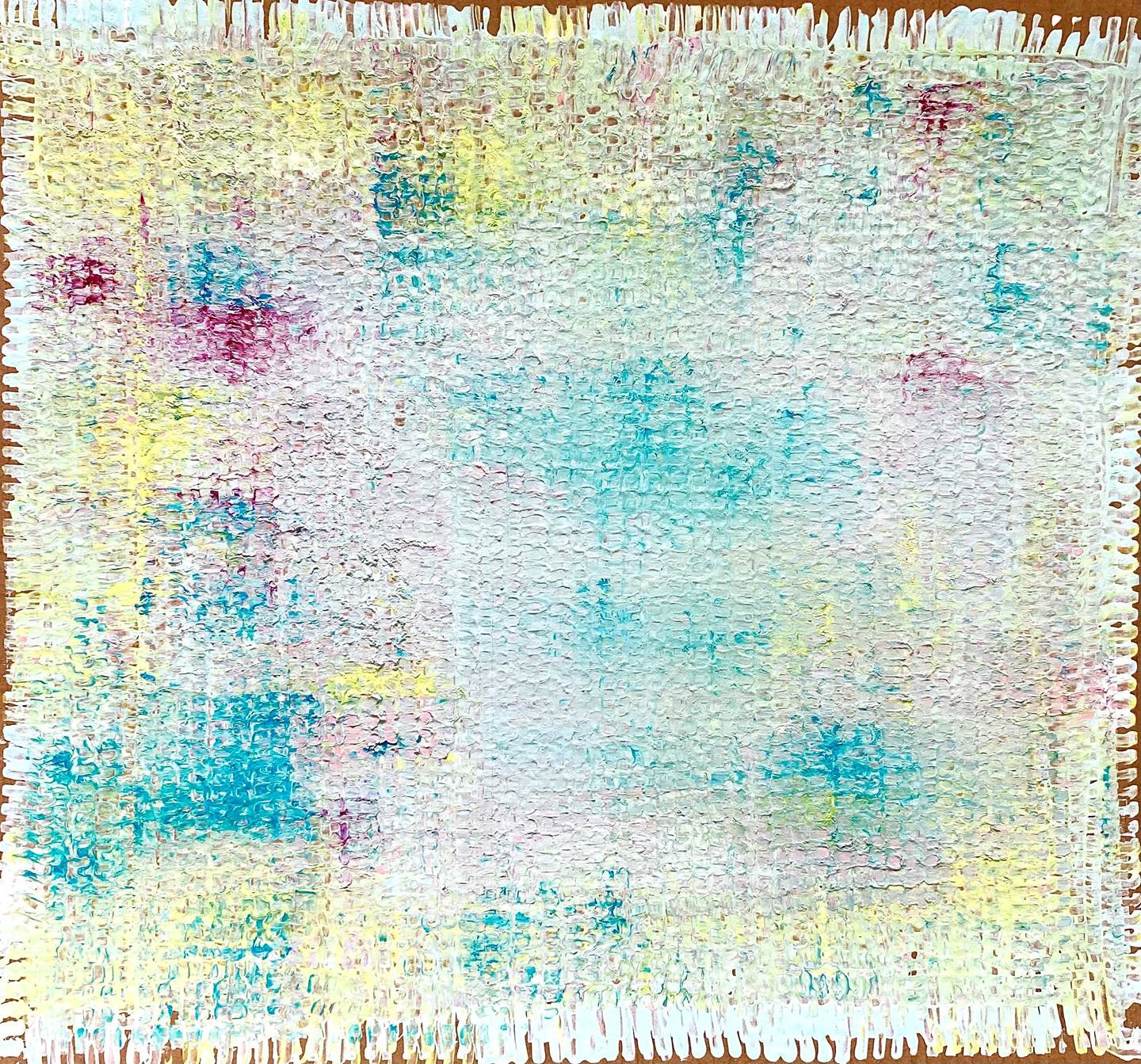 "Pastel Blue", original Abstrait Technique mixte La peinture par Nina  Onaur
