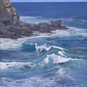 Cantábrico, original Paisaje Petróleo Pintura de Juan Manuel Álvarez Cebrián