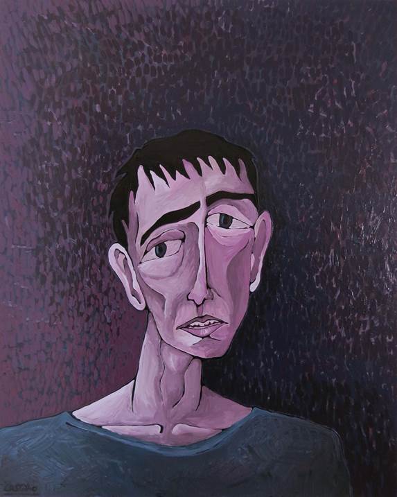 Homem sem rumo, original Abstrait Acrylique La peinture par Hugo Castilho