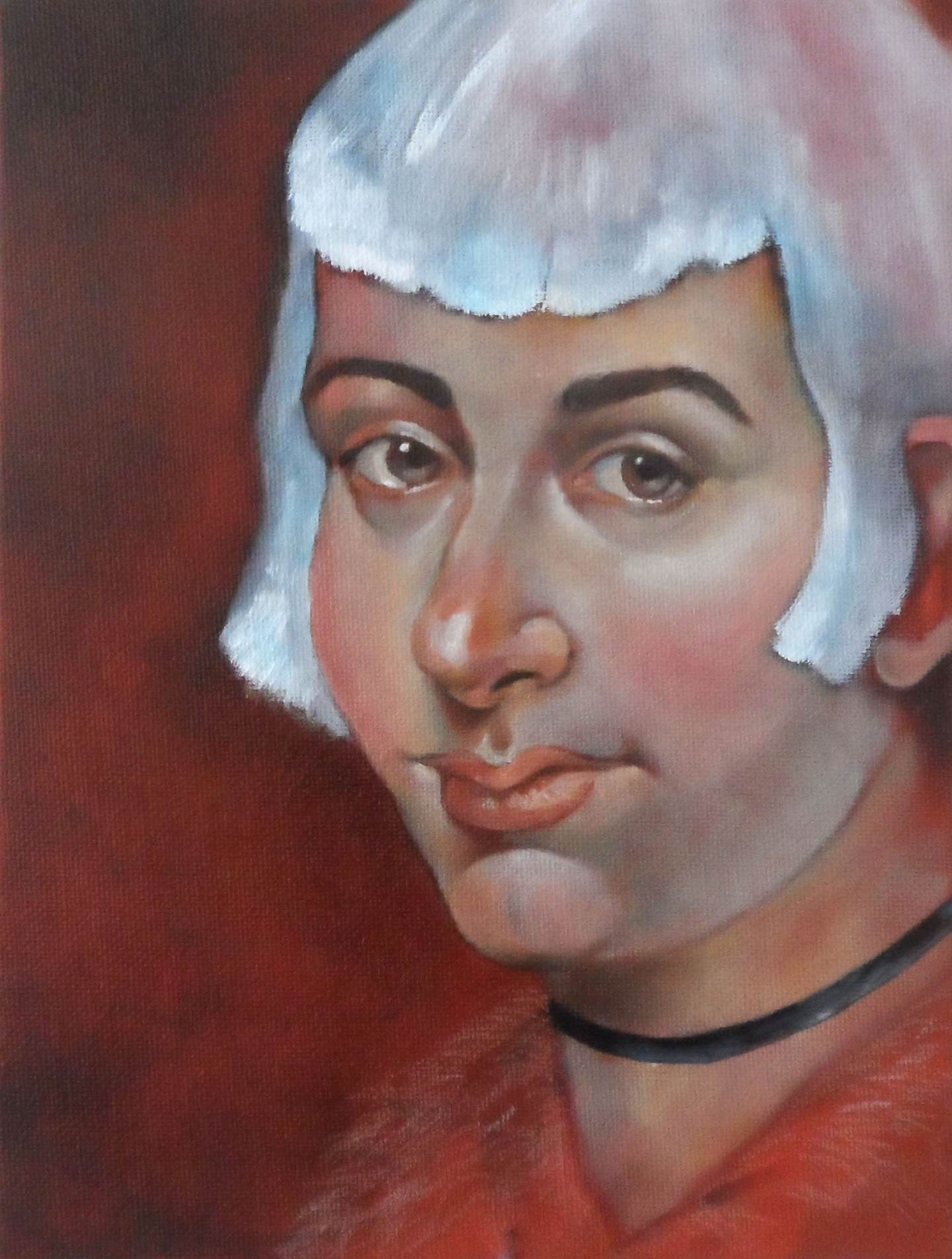 Menina d'Ouro Branco, original Human Figure Oil Painting by Francisca  Sousa