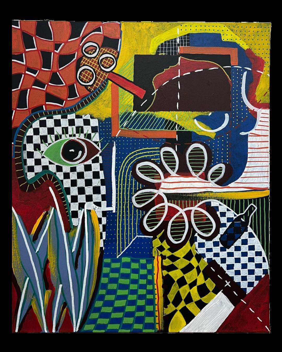 Dope Dream, original Retrato Acrílico Pintura de Ike Ferreira