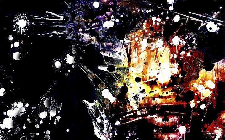 Eyes wide shut, original Abstrait Toile La peinture par Rui Mendes (Ruca)