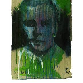 Klein, original Portrait Mixed Technique Painting by Alexandre Rola