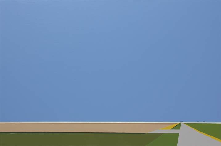 Hornhuizen, Pintura Acrílico Minimalista original por Marten van Holten