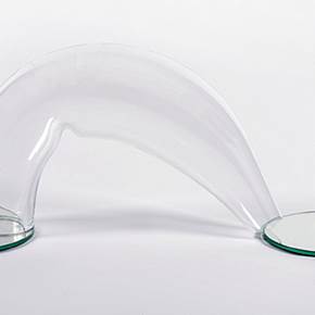 Sem título (sopros) #1, original Abstract Glass Sculpture by Rute Rosas