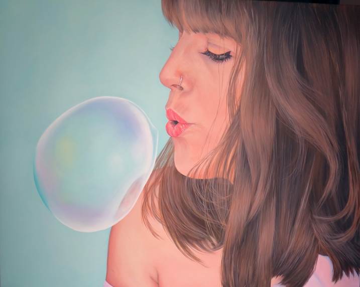 "Bubble", original Corps Acrylique La peinture par Ursula Blancas