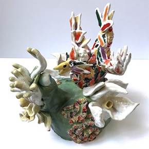 Fênix, original Figura humana Cerámico Escultura de Lorinet Julie