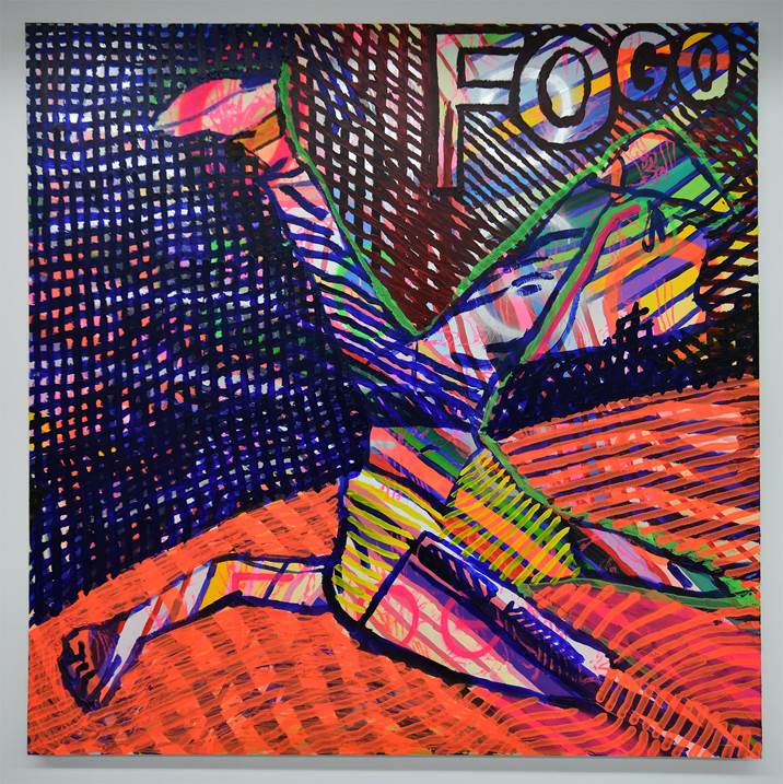 Fogo Fogo 2, original Avant-garde Acrylique La peinture par Francisco Vidal
