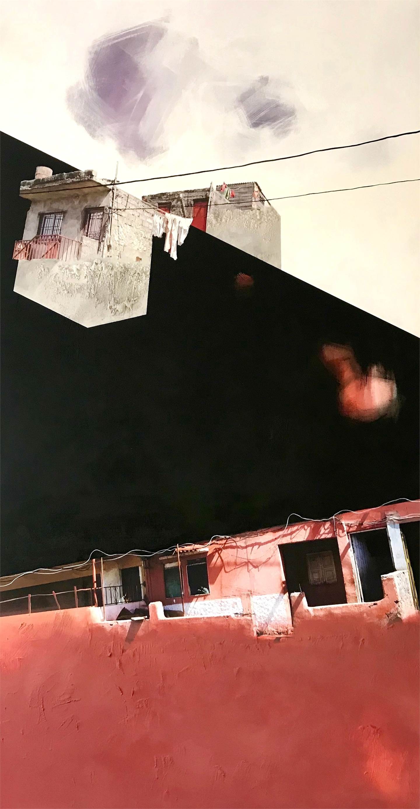 Pink Cape Verde, original Abstrait Technique mixte La peinture par Ana Bonifácio
