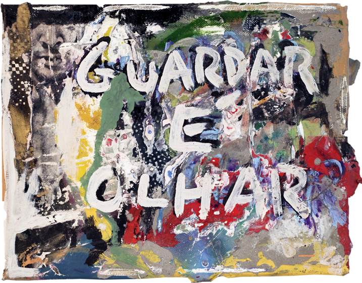 Guardar, original Avant-Garde Canvas Painting by Alexandre Rola