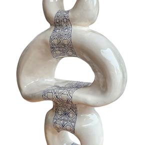 Memória Azul no Corpo do Vaso, original Figura humana Cerámico Escultura de Ana Sousa Santos