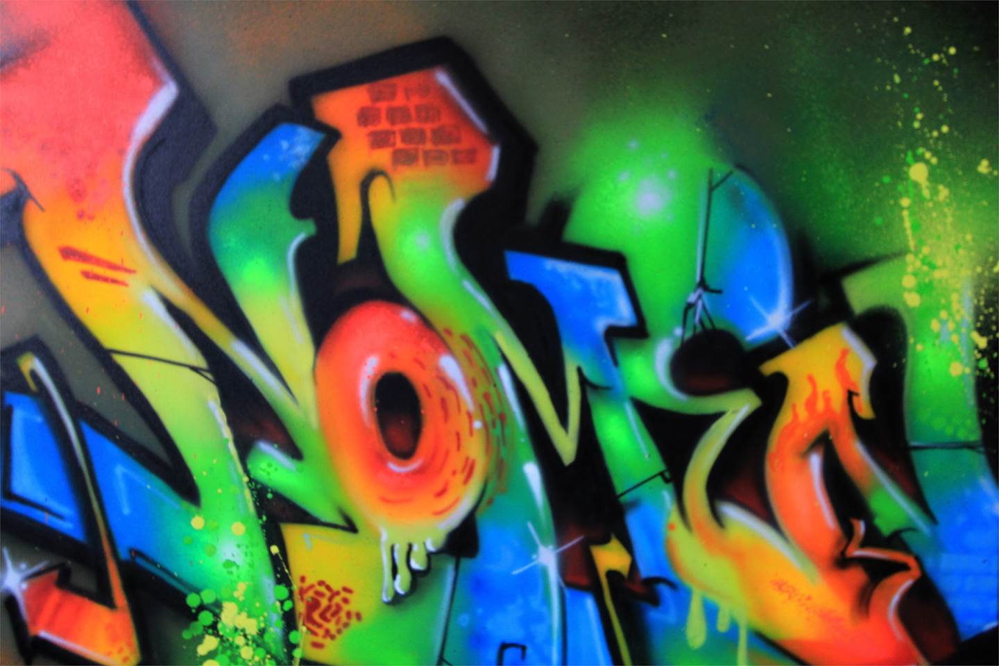 Nomen, original Abstrait Graffiti La peinture par Nomen Nuno