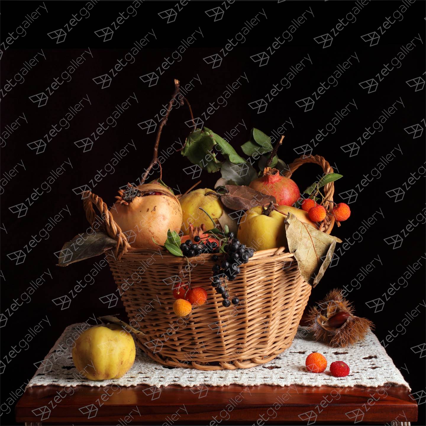 Bodegón de frutos de otoño, Fotografia Digital Natureza Morta original por Cecilia Gilabert