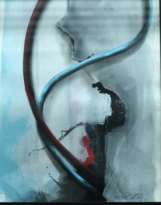 Untitled, original Abstract Acrylic Painting by Paulo Canilhas