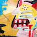 Cat driving a Bus, original Abstrait Acrylique La peinture par Flavio Man