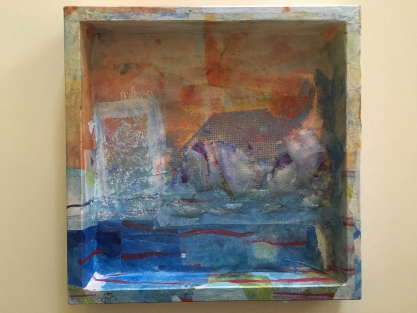 Raum 6, original Abstrait Encre La peinture par Silke Wehling