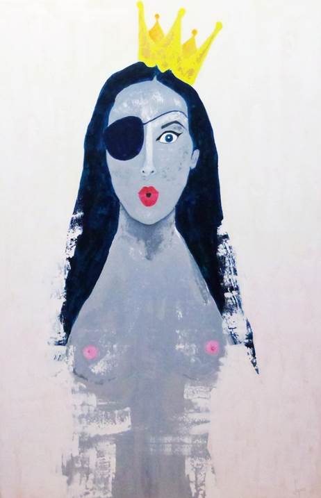 pirata de coroa princesa de pala por joana lopes obra de arte