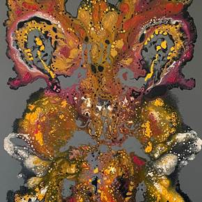 Beetle, original Abstrait Acrylique La peinture par Carlos Augusto Motta