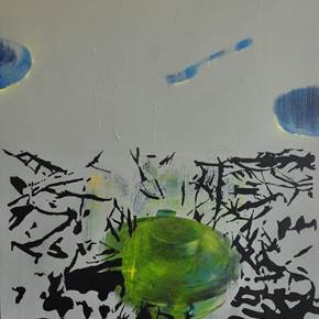 Estórias_10, original Abstrait Pétrole La peinture par Eduarda Ferreira