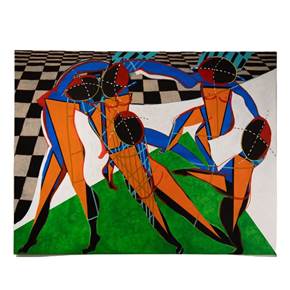 A Dança, original Portrait Acrylique La peinture par Ike Ferreira