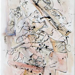 Plunderers of the past, original Minimalist Acrylic Painting by Flavio Man
