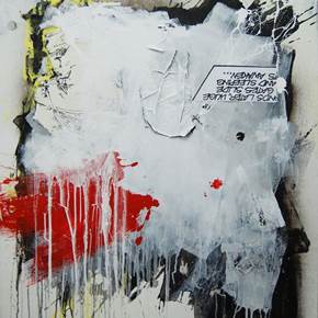 blitzkrieg brain disaster, original Abstrait Toile La peinture par Sara Franco